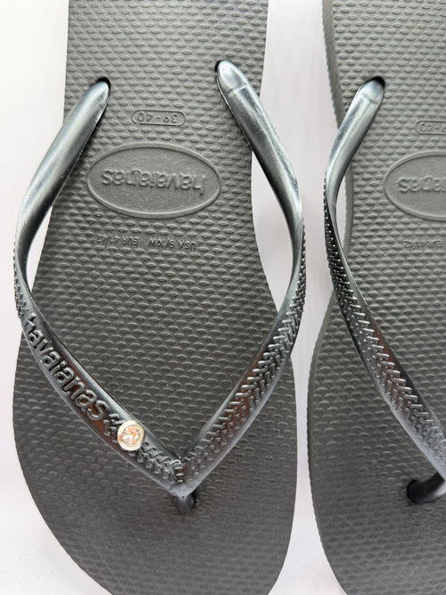Diamond Flip Flop black
