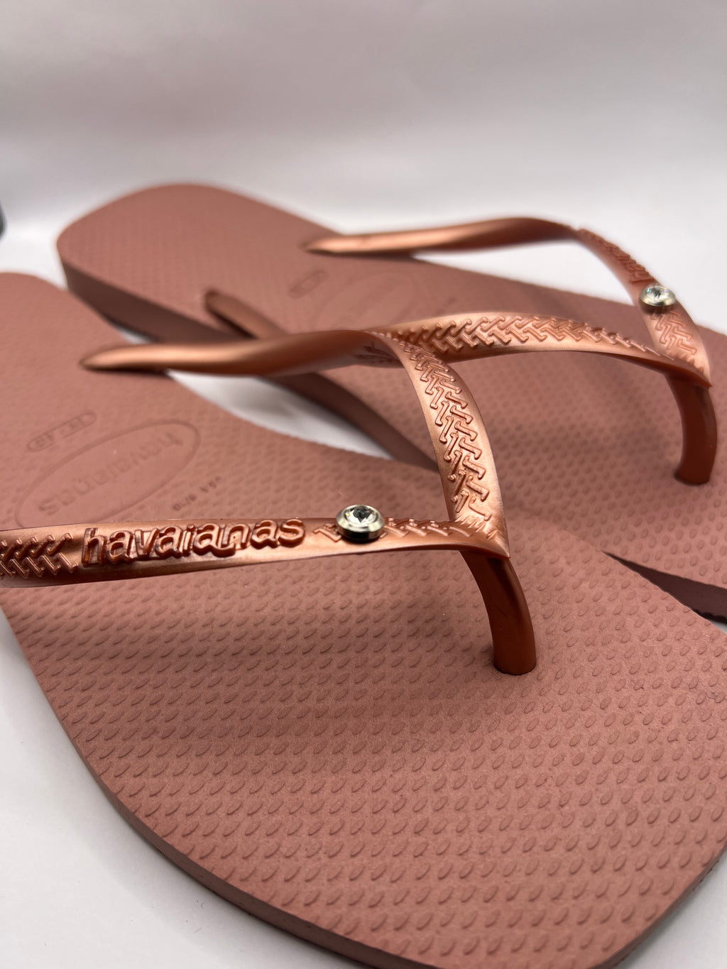 Diamond Flip Flop Rose Pink Square