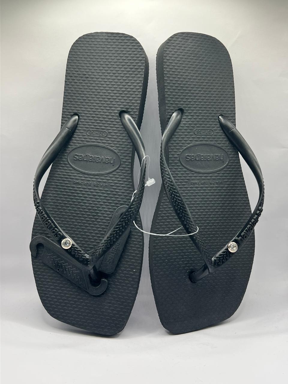 Diamond Flip Flop Square Black