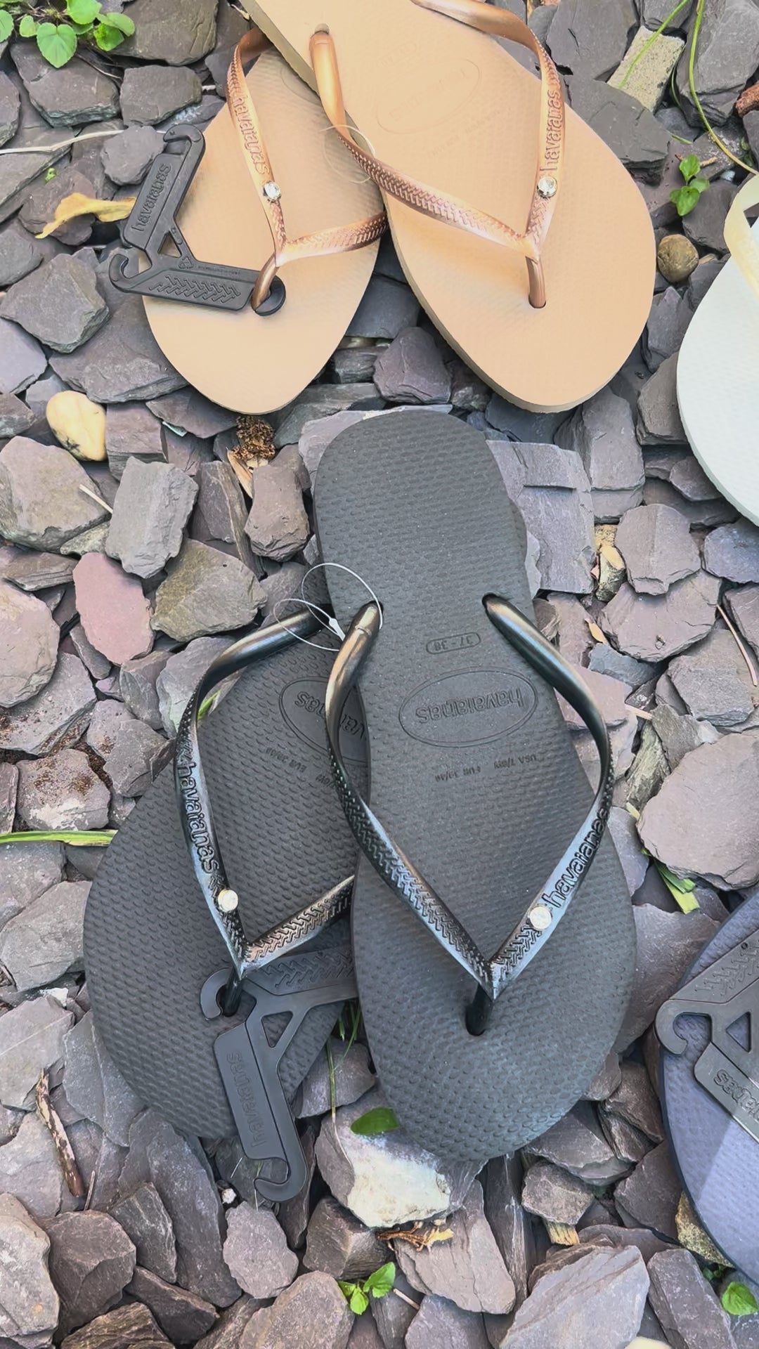 Diamond Flip Flop Sandy Grey