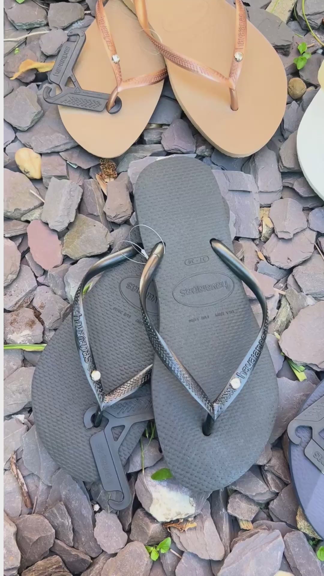 Diamond Flip Flop black